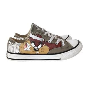 Converse Chuck Taylor All Star Looney Tunes Tasmania Devil Gray Sneakers Youth 2